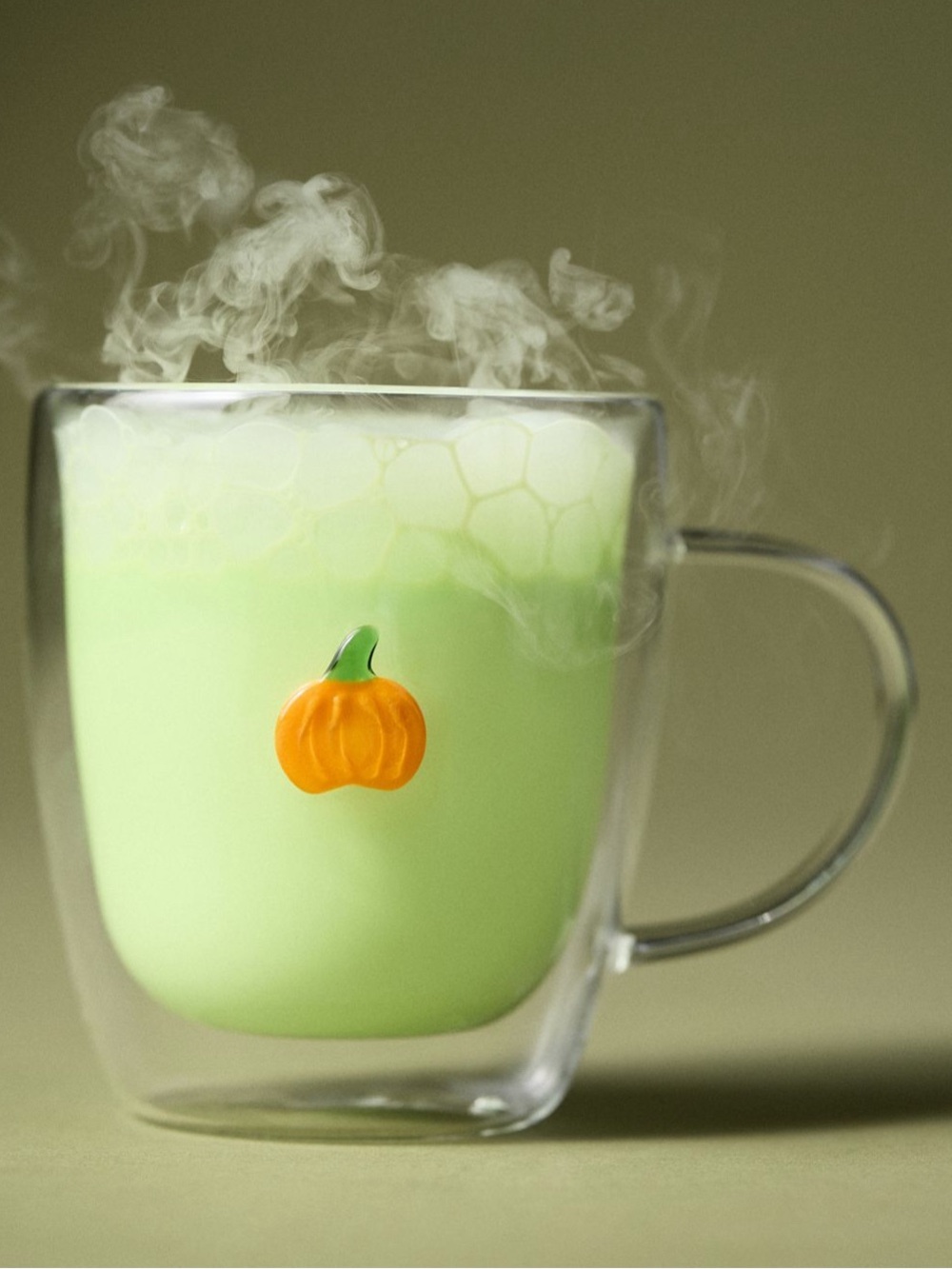 Anthropologie Glass Icon Pumpkin Mug